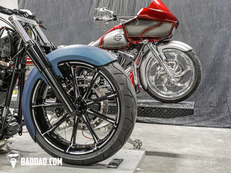 BAD DAD 21" Fat wheel 180mm Wrap Front Fender for 1997-2023 Touring