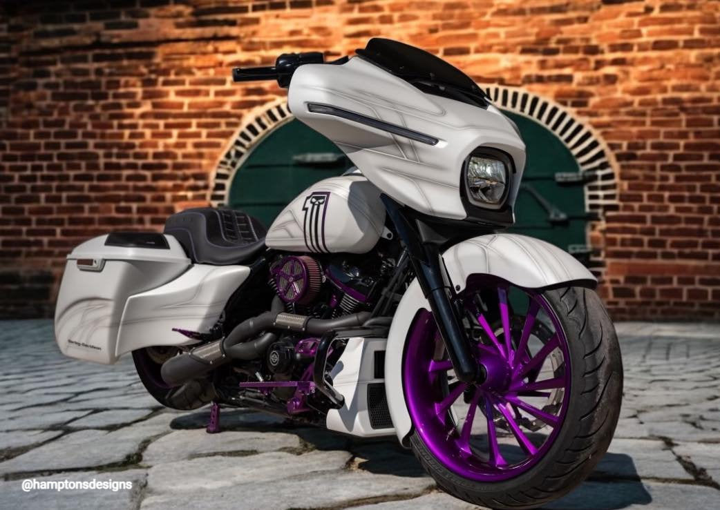 AMERICAN SUSPENSION 23" or FAT 21 wheel Triple Tree Kit for 1999-2024 Harley Davidson Touring