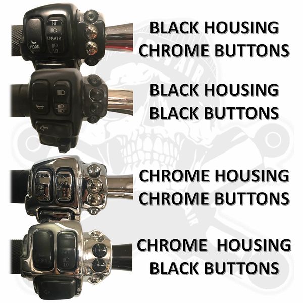 DIRTY AIR Handlebar Grip Switch with Push Buttons
